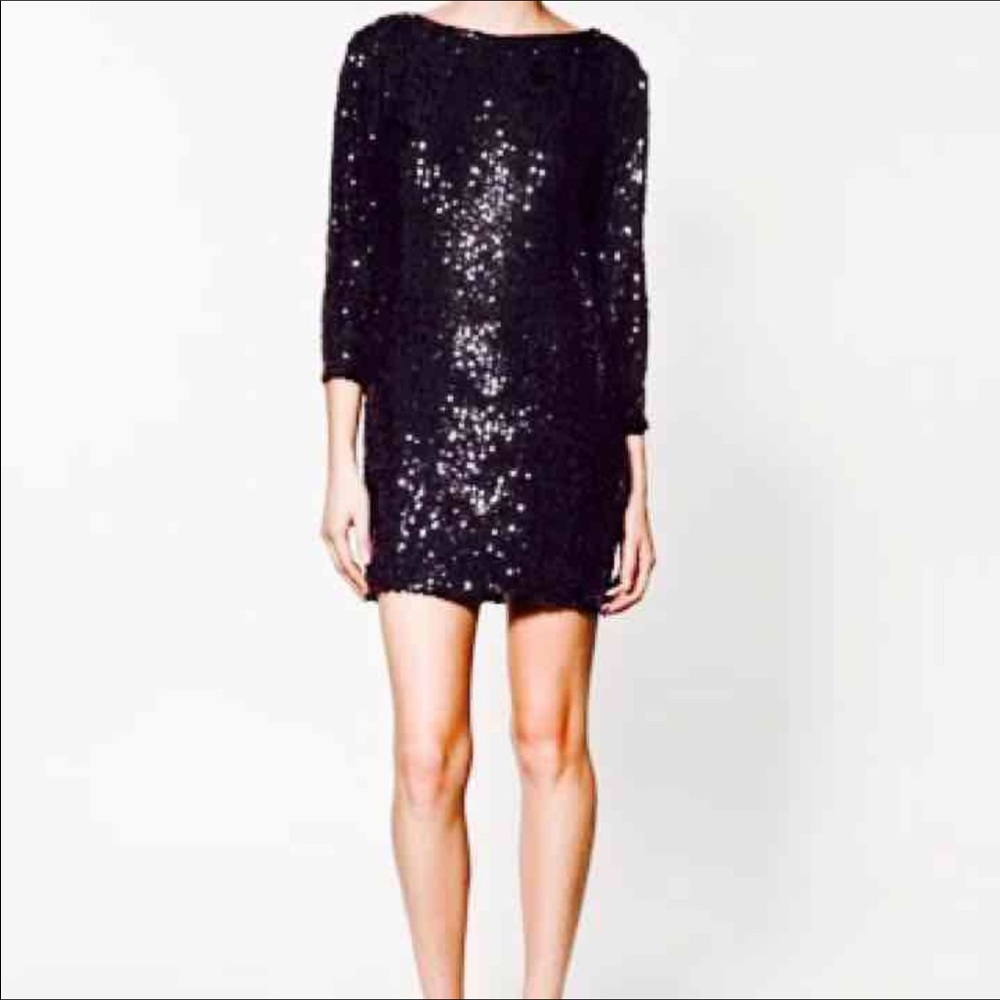 Zara sequin dress