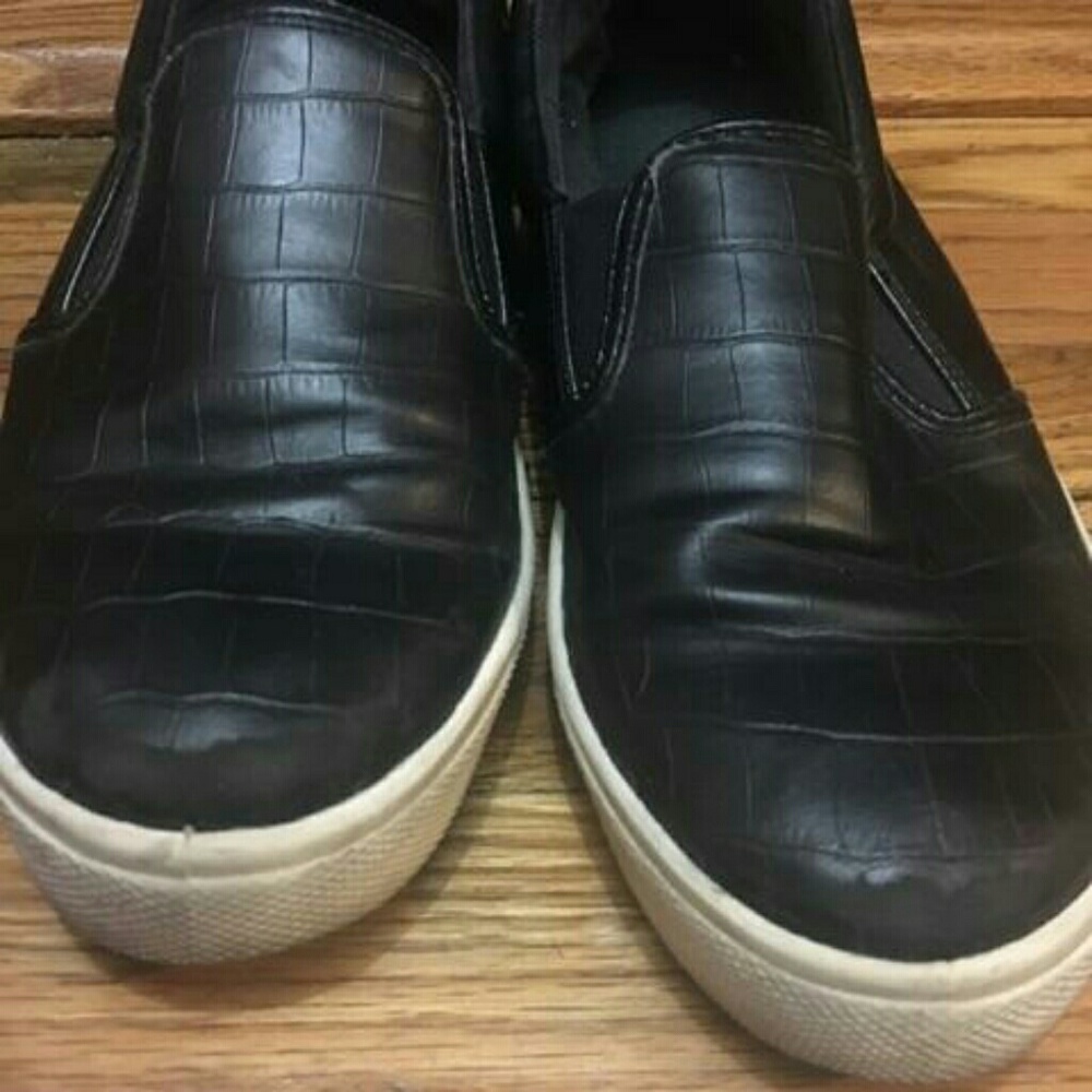 Topshop Black Slip Ons