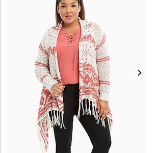Brand New Torrid Fringe Cardigan (Torrid Size 2)