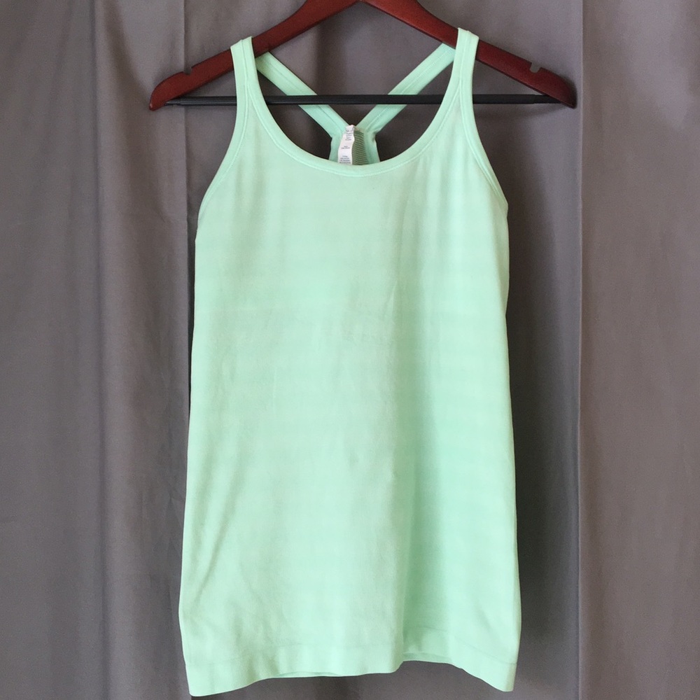Mint green Power Y Tank