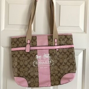 Coach signature tote