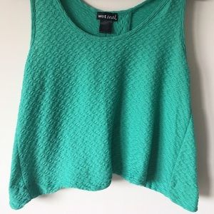 Wet seal crop top