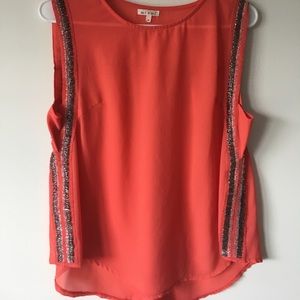 Francesca orange shirt