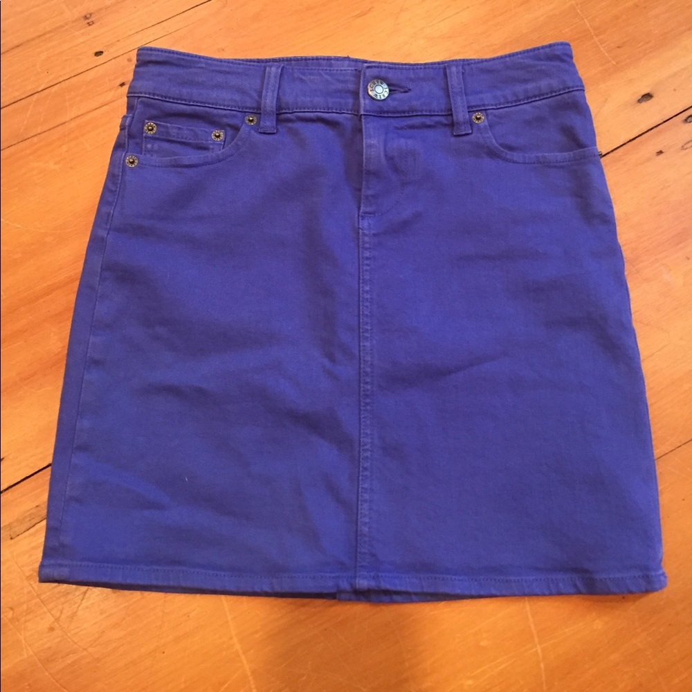 J Crew Blue Denim Skirt