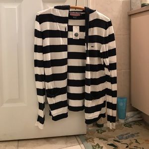 Vineyard Vines hooded open sweater