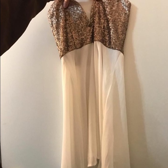 Tobi Brooke Matte Gold & Ivory Dress - Picture 2 of 2