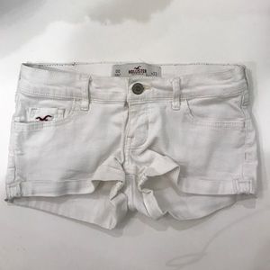 White Jean shorts