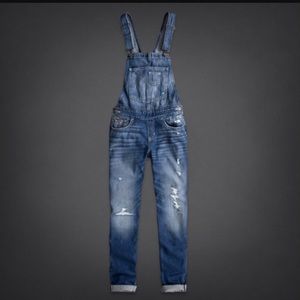 Hollister Boyfriend style overalls