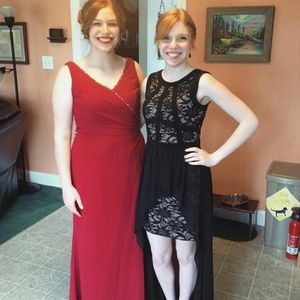 Elegant Red Prom Dress