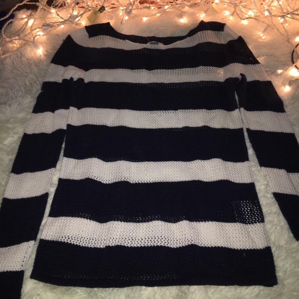 Black and white striped long sleeve