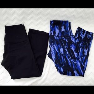 Lululemon high waisted crops lot