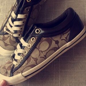 Coach brown logo sneakers