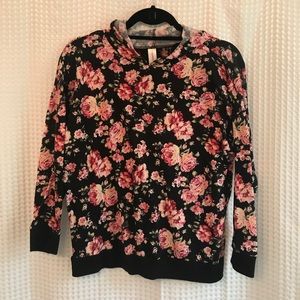 Floral hoodie shirt