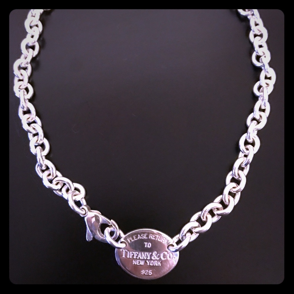 Tiffany & Co. Return to Tiffany Oval Tag Necklace