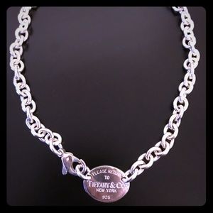 Tiffany & Co. Return to Tiffany Oval Tag Necklace