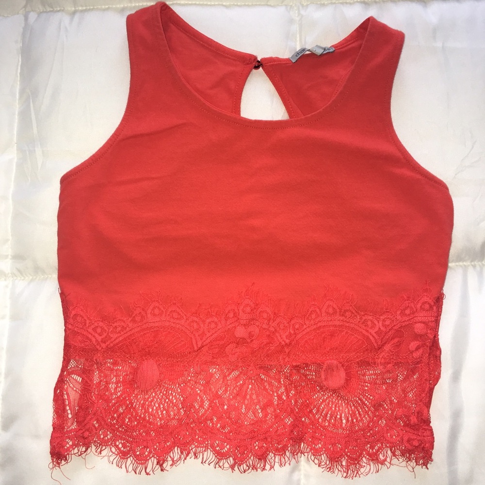 Wet seal crop top