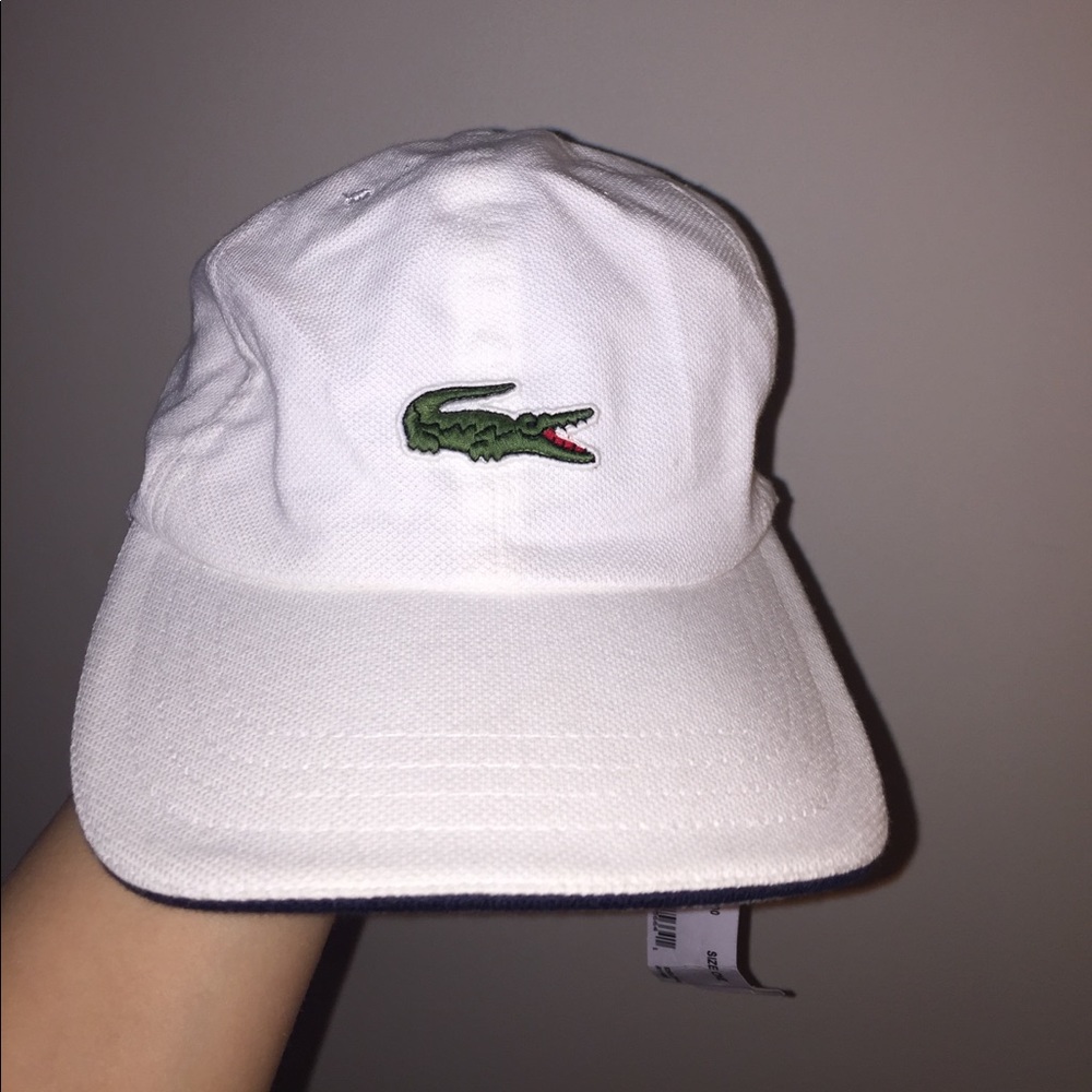 Brand new Lacoste white hat