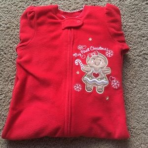 "My First Christmas" Footie Pajamas