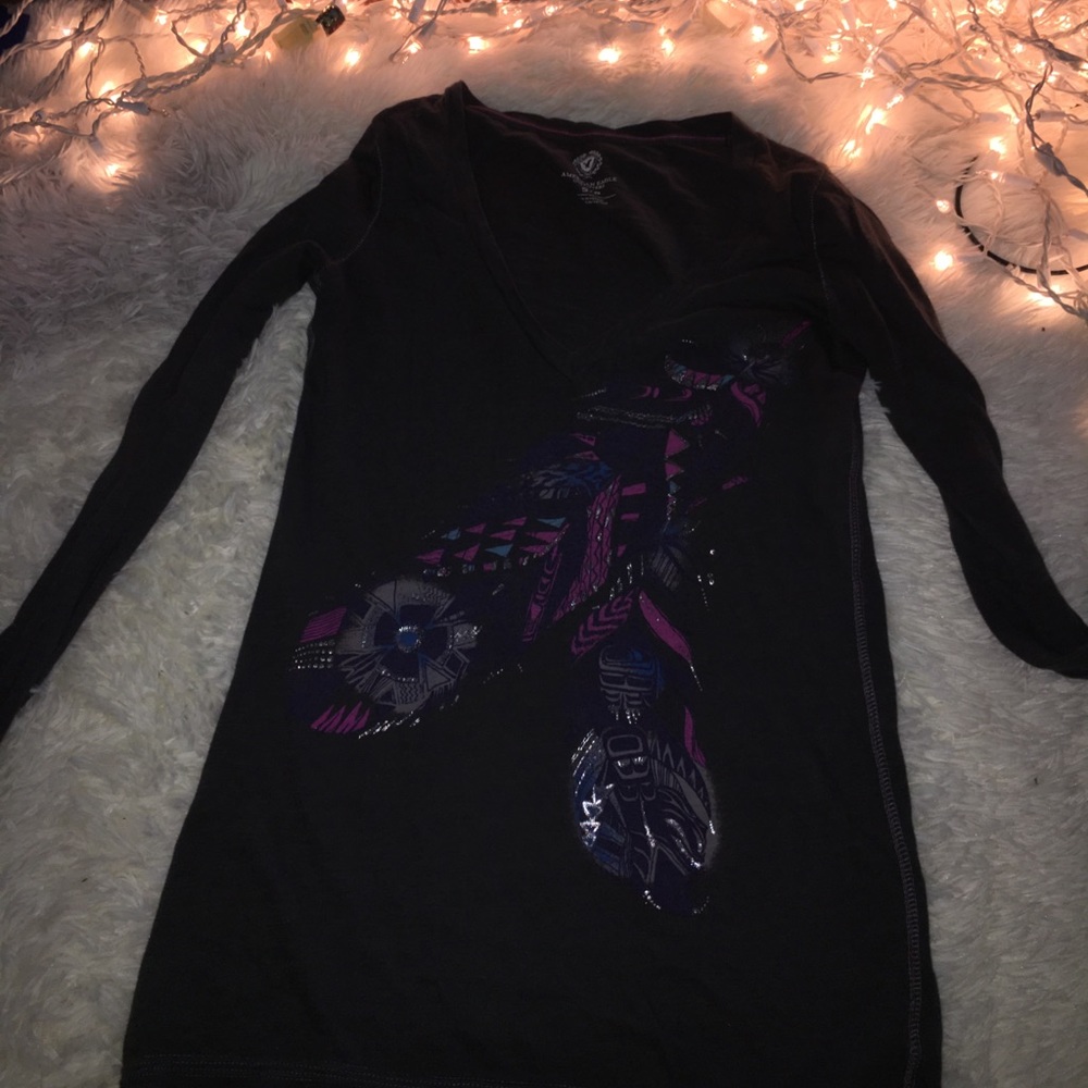 Long sleeve v neck