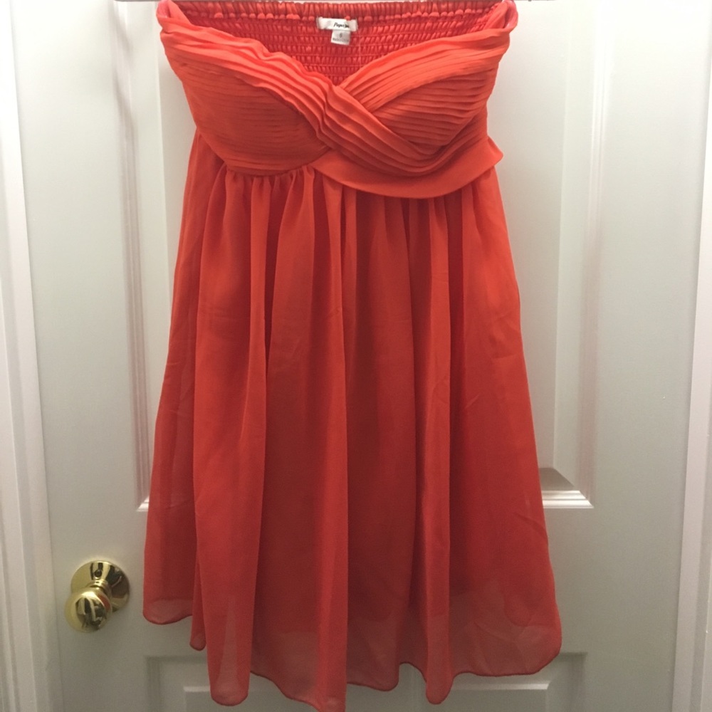 NWT Coral Strapless Party Dress
