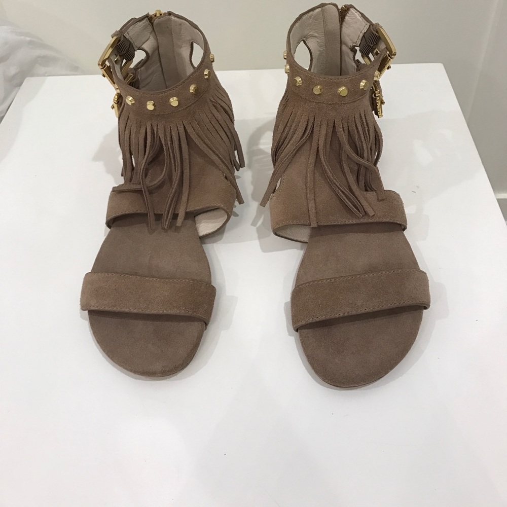 Michael Kors fringe flats