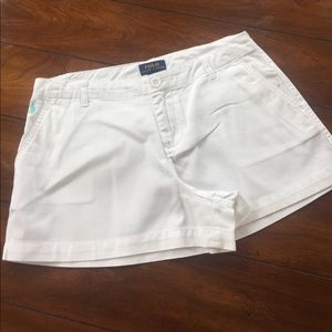 POLO RALPH LAUREN girl's shorts EUC white. Sz 16