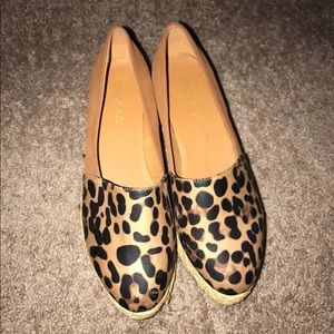 Nomad Leopard Print Wedges Size 9.5