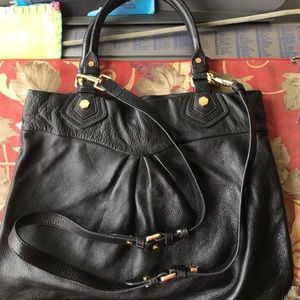 Marc Jacobs, black leather tote/purse