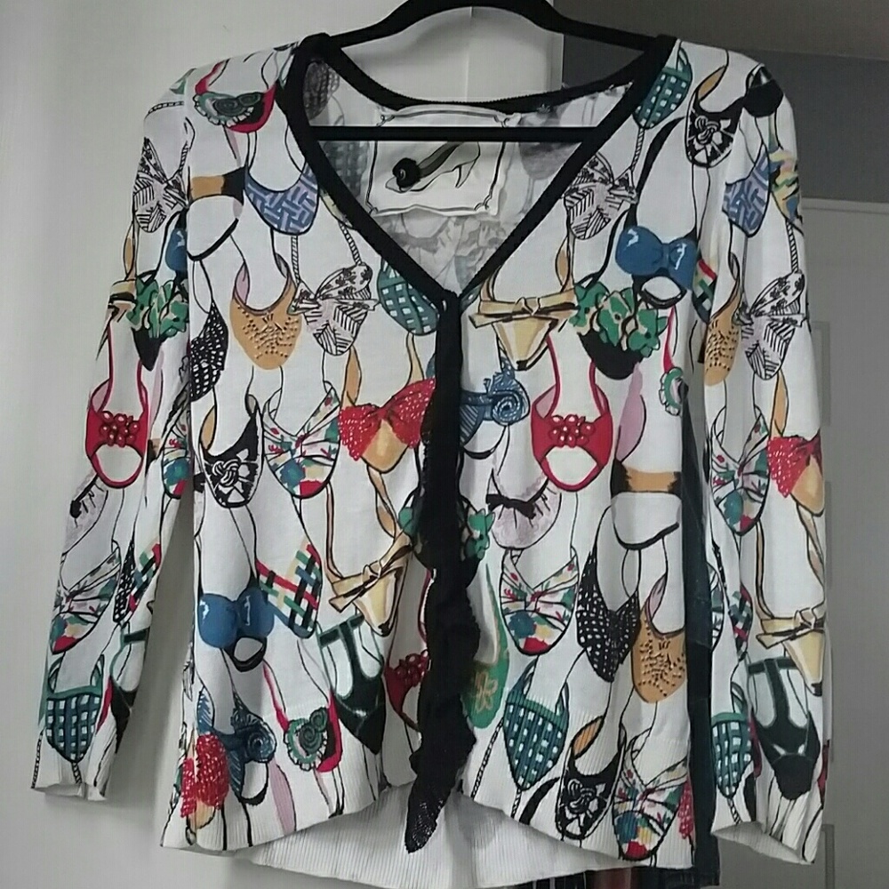 Anthropologie Imelda Shoe Cardigan
