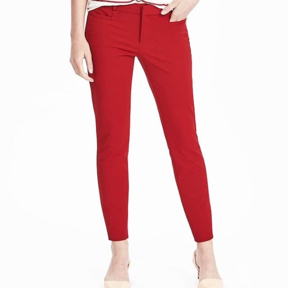 Banana Republic "Sloane" red pants