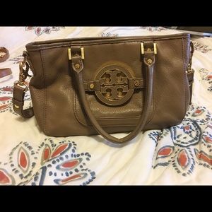 Brown Tory Burch mini bag