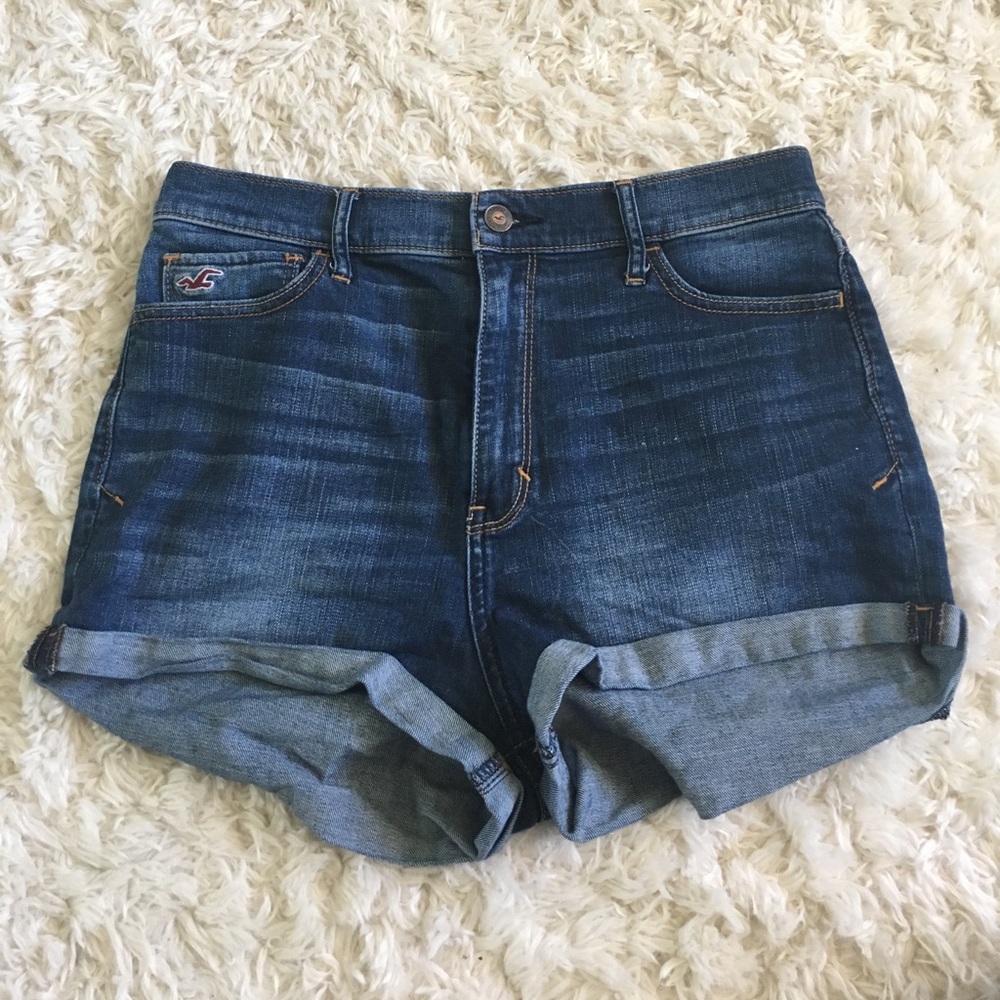 High Waisted Denim Shorts (USED)