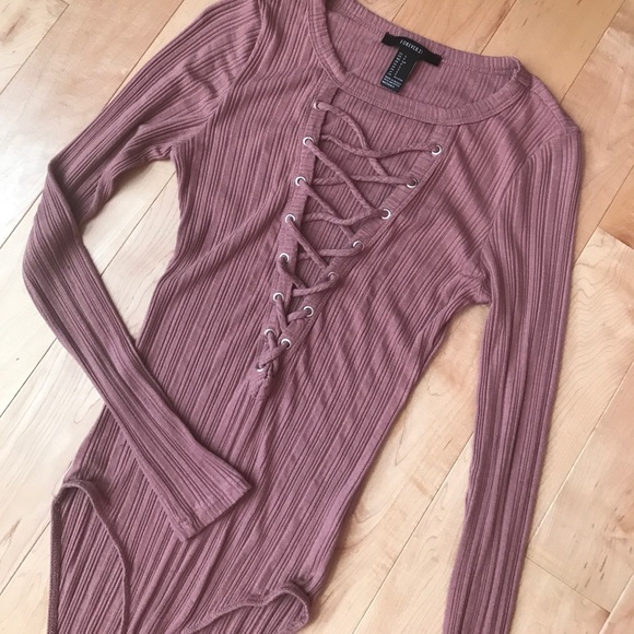 Forever 21 Tops - Long Sleeve Bodysuit