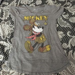 Gray Mickey Mouse shirt