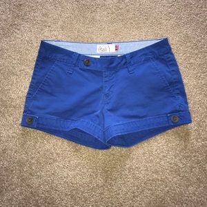 SOLD! So royal blue twill shorts