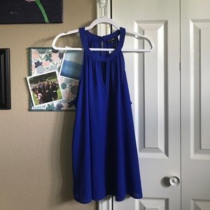 Garland Keyhole Halter Blouse