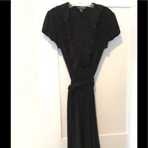 Lauren black, wrap dress