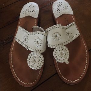 Jack Rogers White Sandals size 6