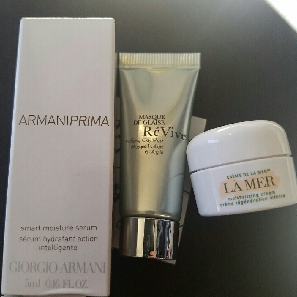 LA Mer Armani Revive skincare