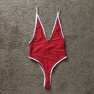 One piece bathing suit