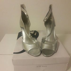 Silver Evening Shoes