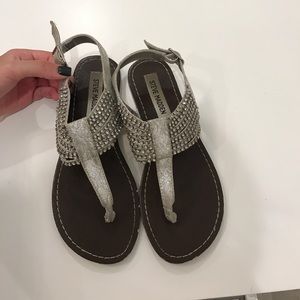 Silver Steven Madden sandals