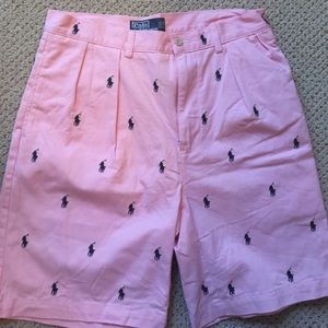 Pink Polo Shorts