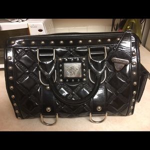 versace patent leather bag