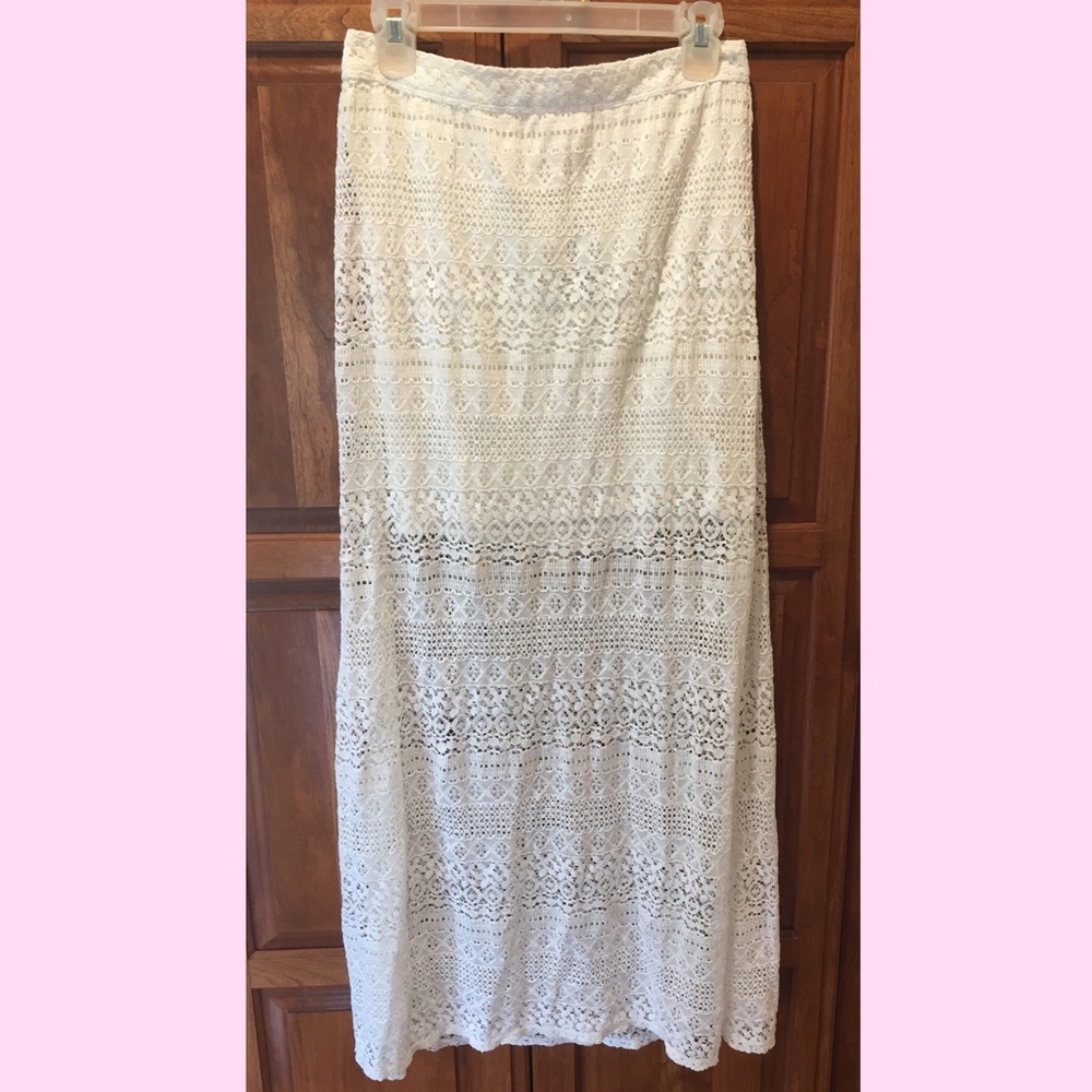 NWT Hollister Lace Maxi Skirt