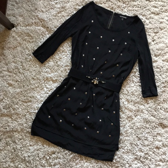 Express Dresses & Skirts - ✨NYE dress✨Studded black hi-lo dress