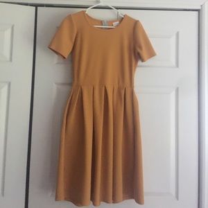 Lularoe Amelia size S. Mustard yellow
