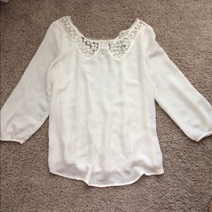 Lauren Conrad Cream Blouse