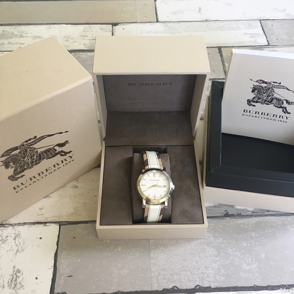 Authentic Burberry watch with box