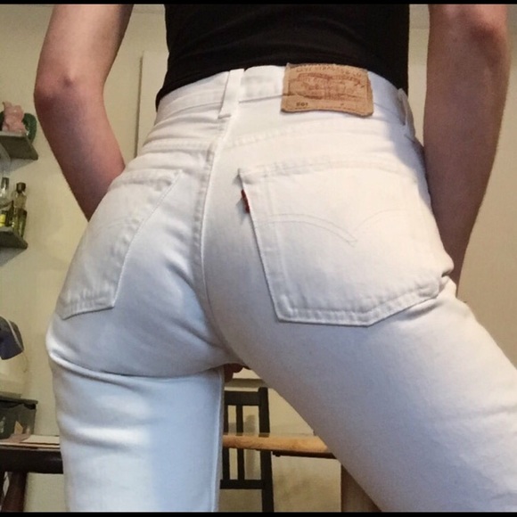 🚫SOLD🚫🌸RARE Vintage 501 White Levi's 29🌸 - Picture 3 of 6